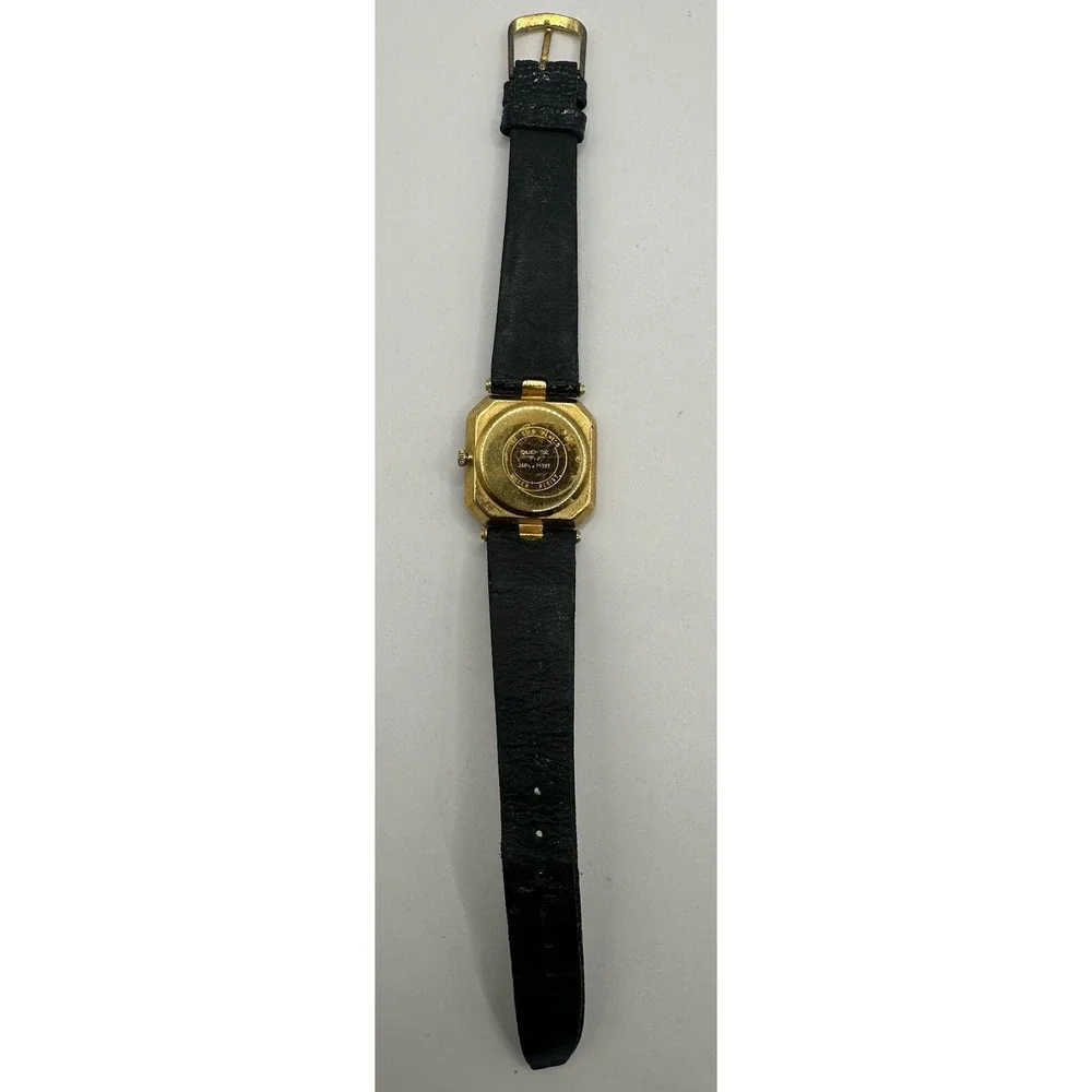 Quemex Vip‎ Womens Watch New Battery 27MM 18K Gold Plated 7.25